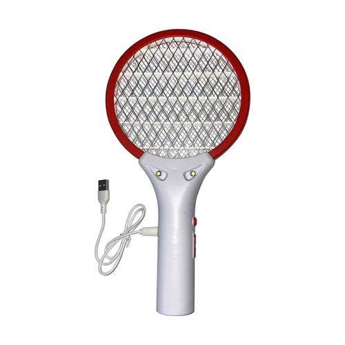 JHD-M02 USB Rechargeable mosquito swatter with 2 LED